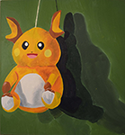 Plush on green